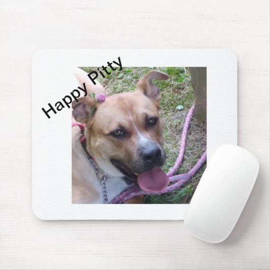 Happy Pitty Mouse Pad Mousepad (Mit Mouse)