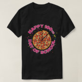 Happy Pizza 100th Day of School Funny Pizza Liebha T-Shirt (Design vorne)