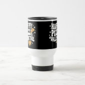 Happy Pizza Valentine Funny Pizza Love Design Reisebecher (Mittel)