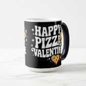 Happy Pizza Valentine Funny Pizza Love Design Verwandlungstasse (VorderseiteRechts)