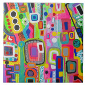 Happy Place 6 x 6 Keramik Tile Fliese (Vorderseite)