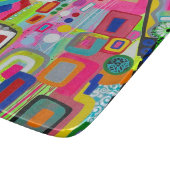 Happy Place 6 x 7 Deko Glasschneidebrett Schneidebrett (Ecke)