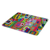 Happy Place 6 x 7 Deko Glasschneidebrett Schneidebrett (Ecke)