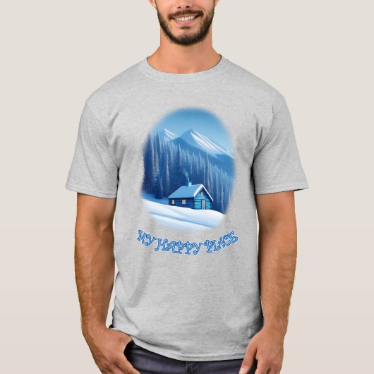 Happy Place Cabin T-Shirt (Vorderseite)