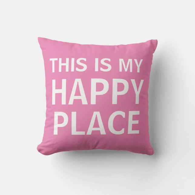 Happy Place Cushion Kissen (Vorderseite)