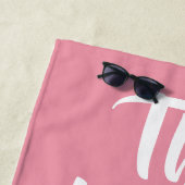 Happy Place individuelle Name Badetuch (Beispiel)