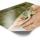 Happy Place Lizard Print Fotodruck (Ecke)