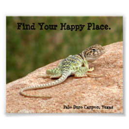 Happy Place Lizard Print Fotodruck