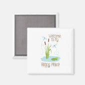Happy Place Magnet (Vorderseite/Rückseite)