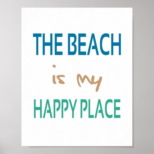 Happy Place (Standard-Bildformat) Poster (Vorne)