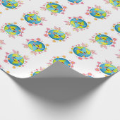 Happy Planet 2 Wrapping Paper Geschenkpapier (Ecke)