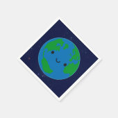 Happy Planet Earth Serviette (Ecke)