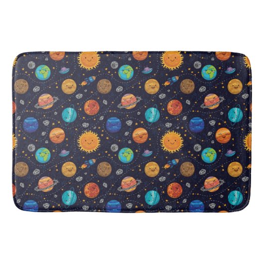 Happy Planets Bath Mat Badematte (Vorderseite)