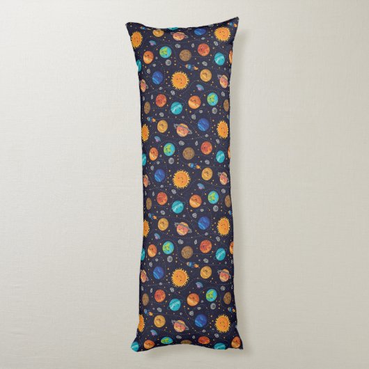 Happy Planets Body Pillow Seitenschläferkissen (Rückseite (Vertikal))