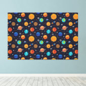 Happy Planets Canvas Print Leinwanddruck (Insitu (Holzboden))