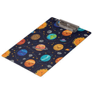 Happy Planets Clipboard Klemmbrett