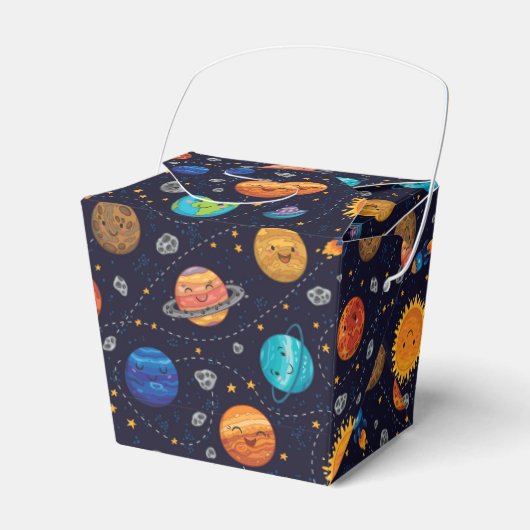 Happy Planets Favor Box Geschenkschachtel (Vorderseite)