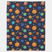 Happy Planets Fleece Blanket (Vorderseite)