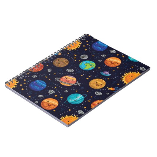 Happy Planets Foto Notebook Notizblock (Linke Seite)