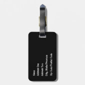 Happy Planets Gepäcktag Gepäckanhänger (Rückseite vertikal)