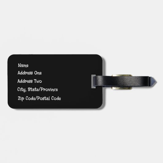 Happy Planets Gepäcktag Gepäckanhänger (Rückseite horizontal)