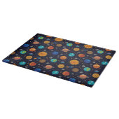 Happy Planets Glass Cutting Board Schneidebrett (Ecke)