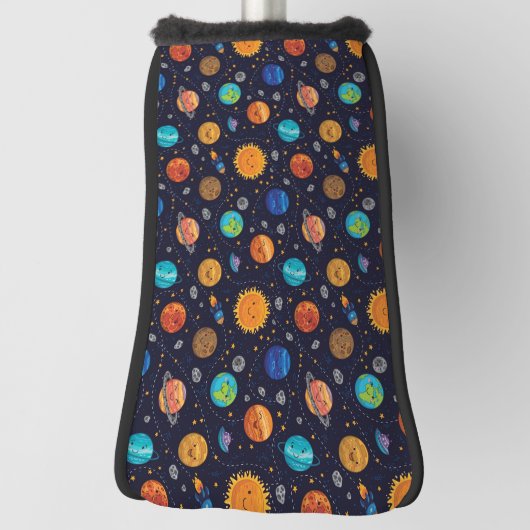 Happy Planets Golf Club Cover Golf Headcover (Rotieren 90)