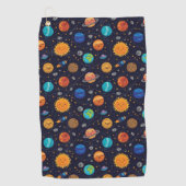 Happy Planets Golf Towel Golfhandtuch (Vorderseite)