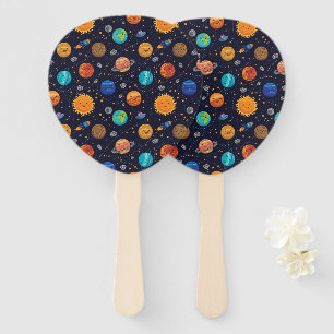 Happy Planets Hand Fans Fächer
