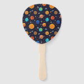 Happy Planets Hand Fans Fächer (Vorderseite)