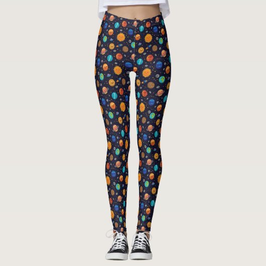 Happy Planets Leggings (Vorderseite)