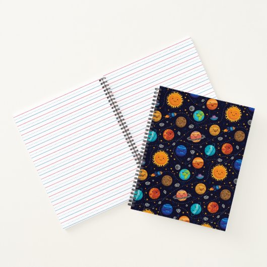 Happy Planets Notebook Notizblock (Innenseite)