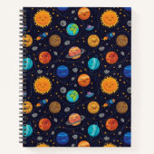 Happy Planets Notebook Notizblock (Vorderseite)