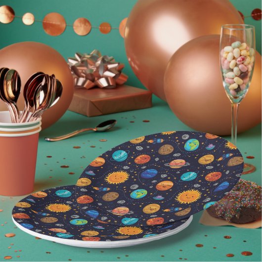 Happy Planets Pappteller (Multi)