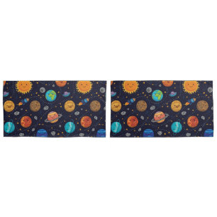 Happy Planets Pillowcases Kissenbezug
