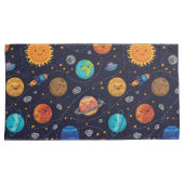 Happy Planets Pillowcases Kissenbezug (Vorderseite-Rechts)