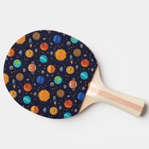 Happy Planets Ping Pong Paddle Tischtennis Schläger