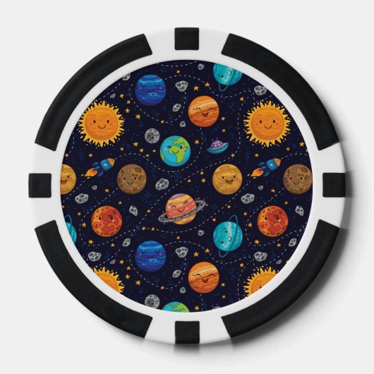 Happy Planets Poker Chips (Vorderseite)