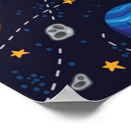 Happy Planets Poster (Ecke)