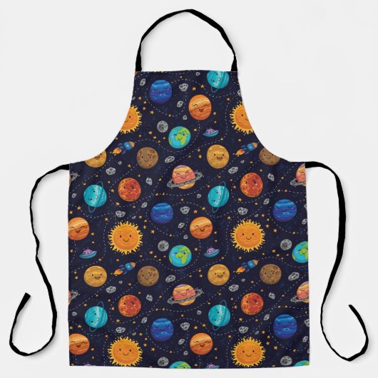 Happy Planets Schürze (Vorderseite)