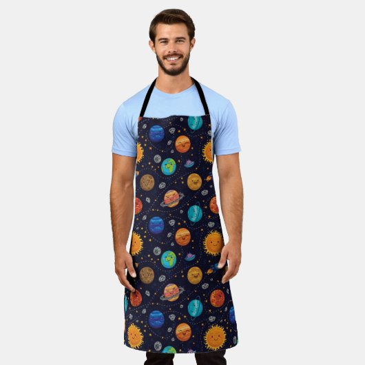 Happy Planets Schürze (Getragen)