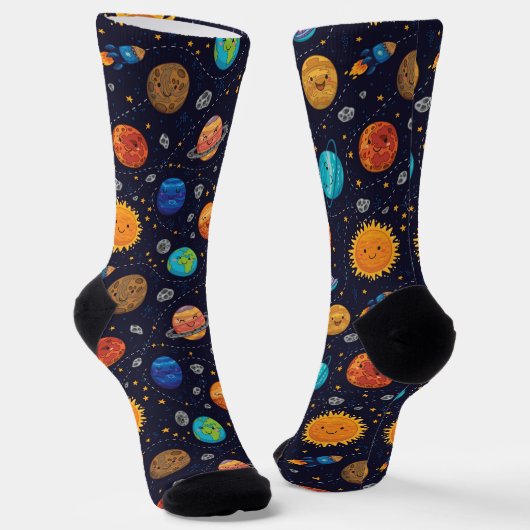 Happy Planets Socks #2 Socken (Gewinkelt)