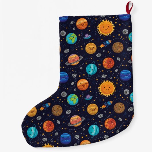 Happy Planets Strumpf Großer Weihnachtsstrumpf (Rückseite)