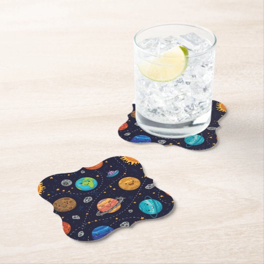 Happy Planets Untersetzer (Vor Ort)