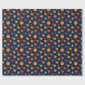 Happy Planets Wrapping Paper Geschenkpapier (Flach)