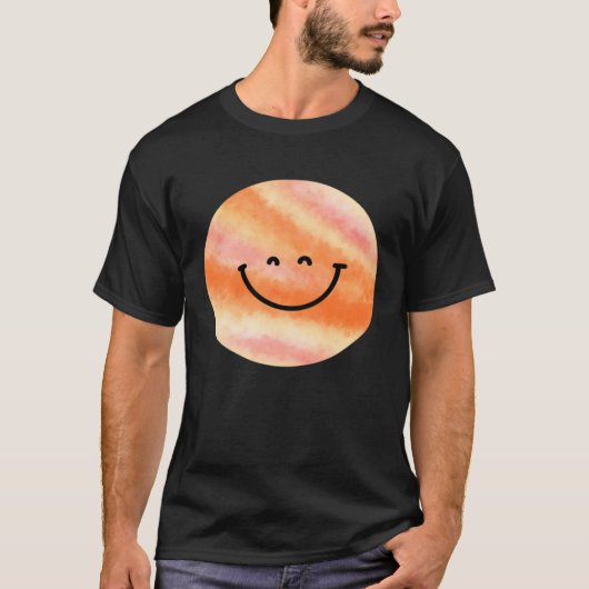 Happy Pluto Planet Cute Astronomy T-Shirt (Vorderseite)