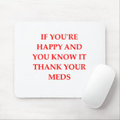 HAPPY.png Mousepad (Mit Mouse)