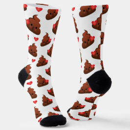 Happy Poop Emoji Socks Emoticon Pile of Poo Socken