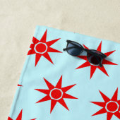 Happy Positive Magic Sun Pattern Beach Handtuch (Beispiel)
