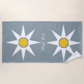 Happy Positive Magic Sun Pattern Beach Handtuch (Vorderseite)
